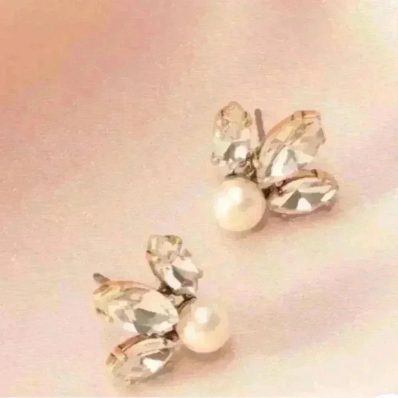 BNIB Stella and Dot Crystal Convertible Waterfall Earrings - Picture 8 of 8